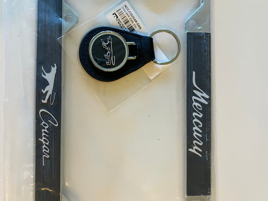 Cougar license plate frame and key ring